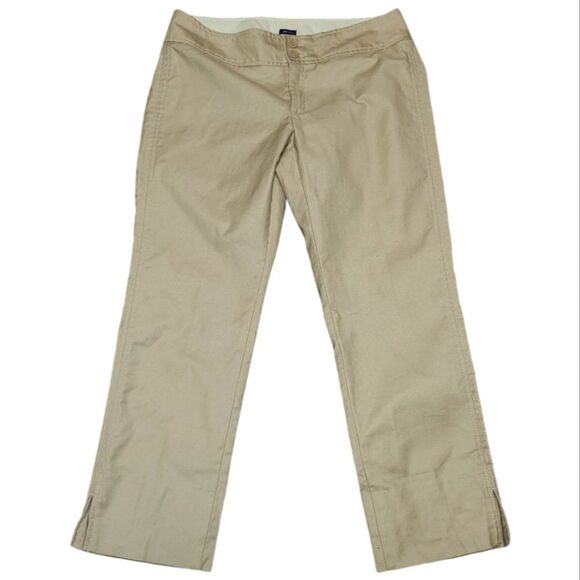 Gap Stretch Cotton Croppes  Khaki Pants - Picture 1 of 10